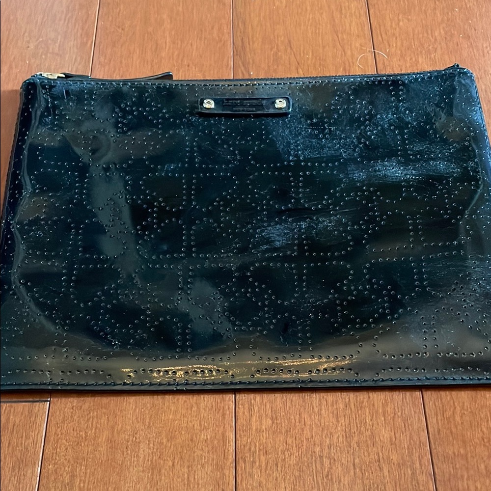 Kate Spade Black Patent Leather Clutch